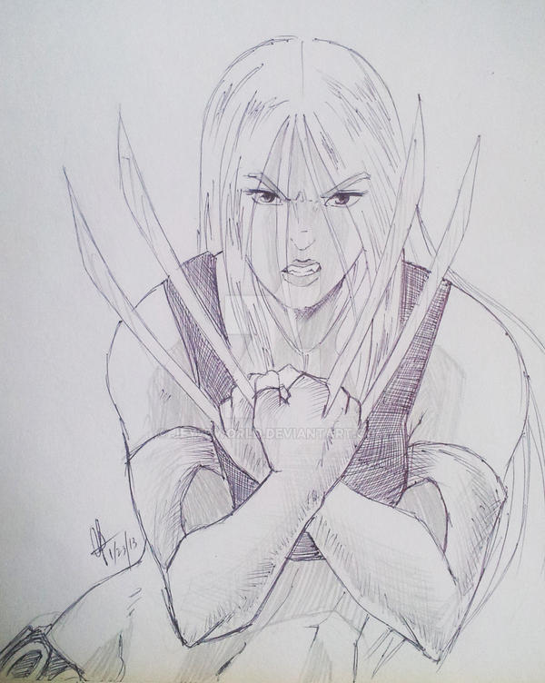 Draw X23 X-23 (lineart) by jey2dworld on DeviantArt