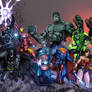 JLA and AVENGERS Colored