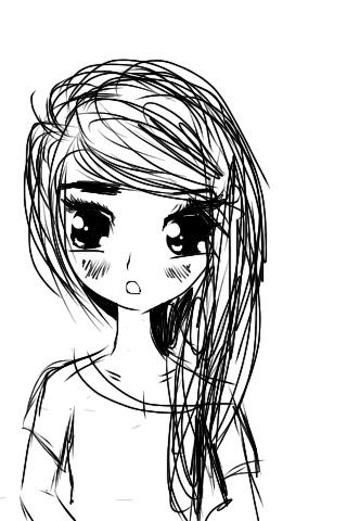 No Color Pics Girl (no colour) by CareTheBear on DeviantArt