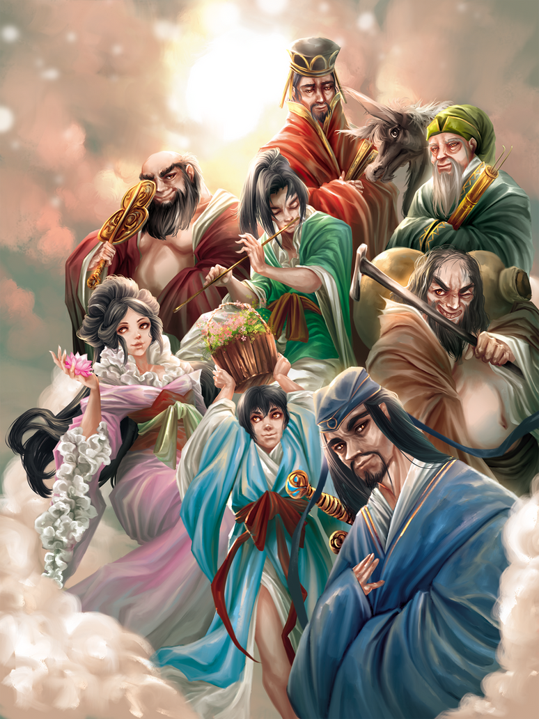 Draw All Inmortales Eight Inmortals by YunaXD on DeviantArt
