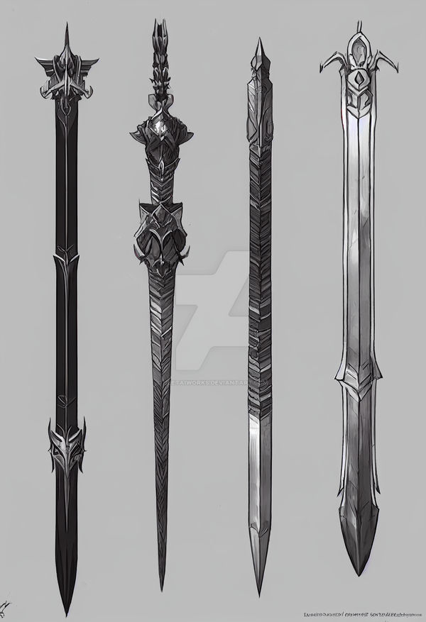 Swords Game Assets Concept Art by JeetAIWorks on DeviantArt