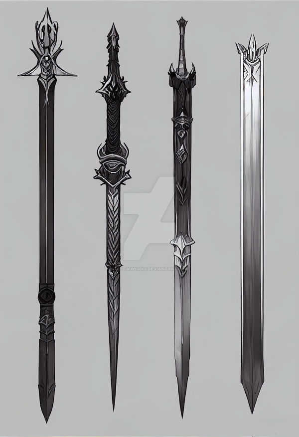 Swords Game Assets Concept Art by JeetAIWorks on DeviantArt
