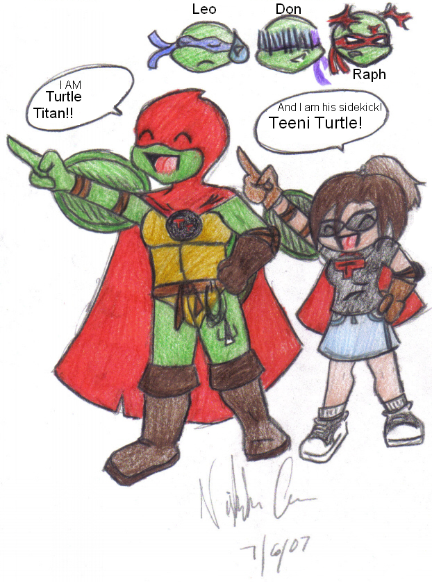 Turtle Titan and Teeni Turtle