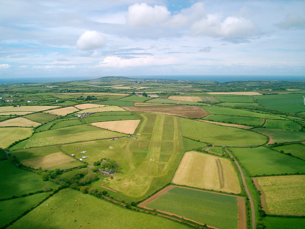 Truro airfield in Cornwall