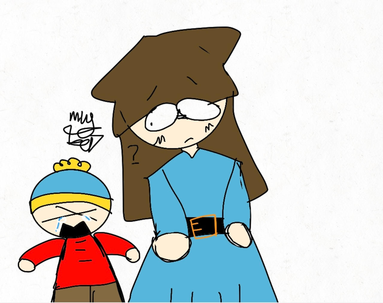 Cartmans mom and cartman by gamedrawermugcup on DeviantArt