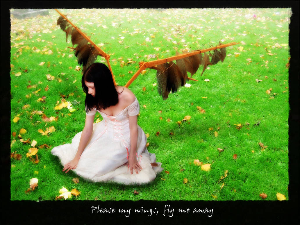 Please my wings, fly me away.