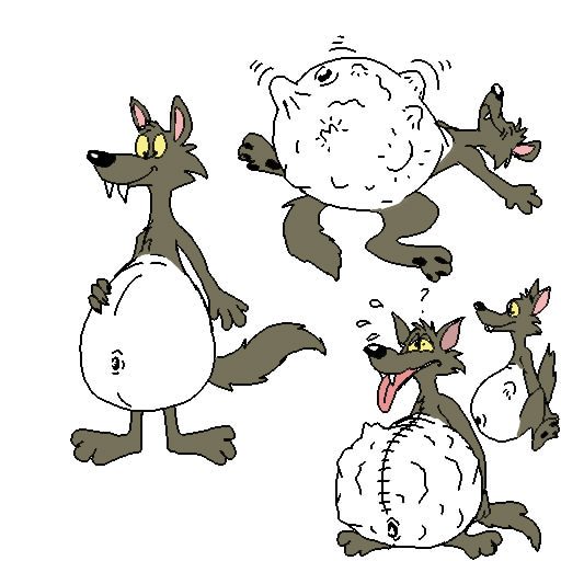 Fat fairytale wolf by NBJ-The-Lynx on DeviantArt