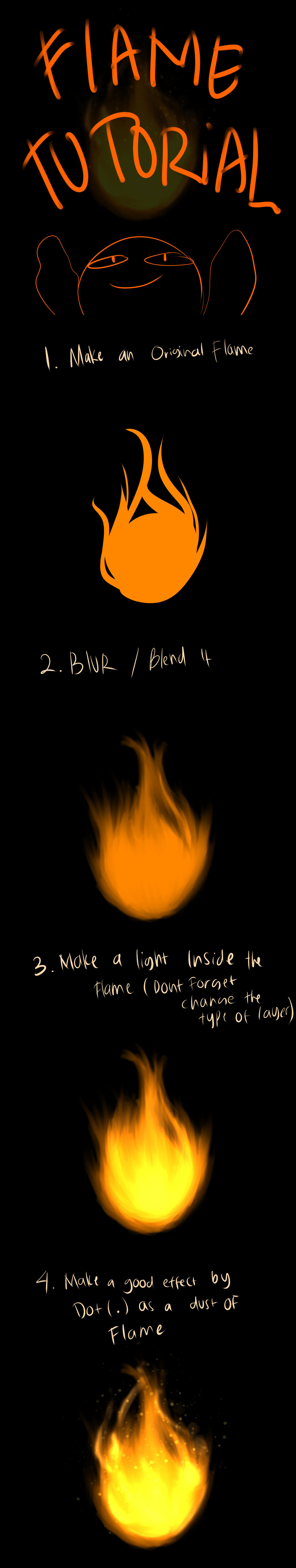 Fire / Flame Tutorial by leonightwater25 on DeviantArt