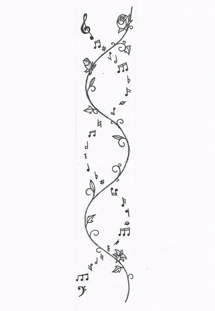 Music And Vines Tattoo Idea By Feanaro9 On DeviantArt music-and-vines-tattoo-idea-by-feanaro9-on-deviantart