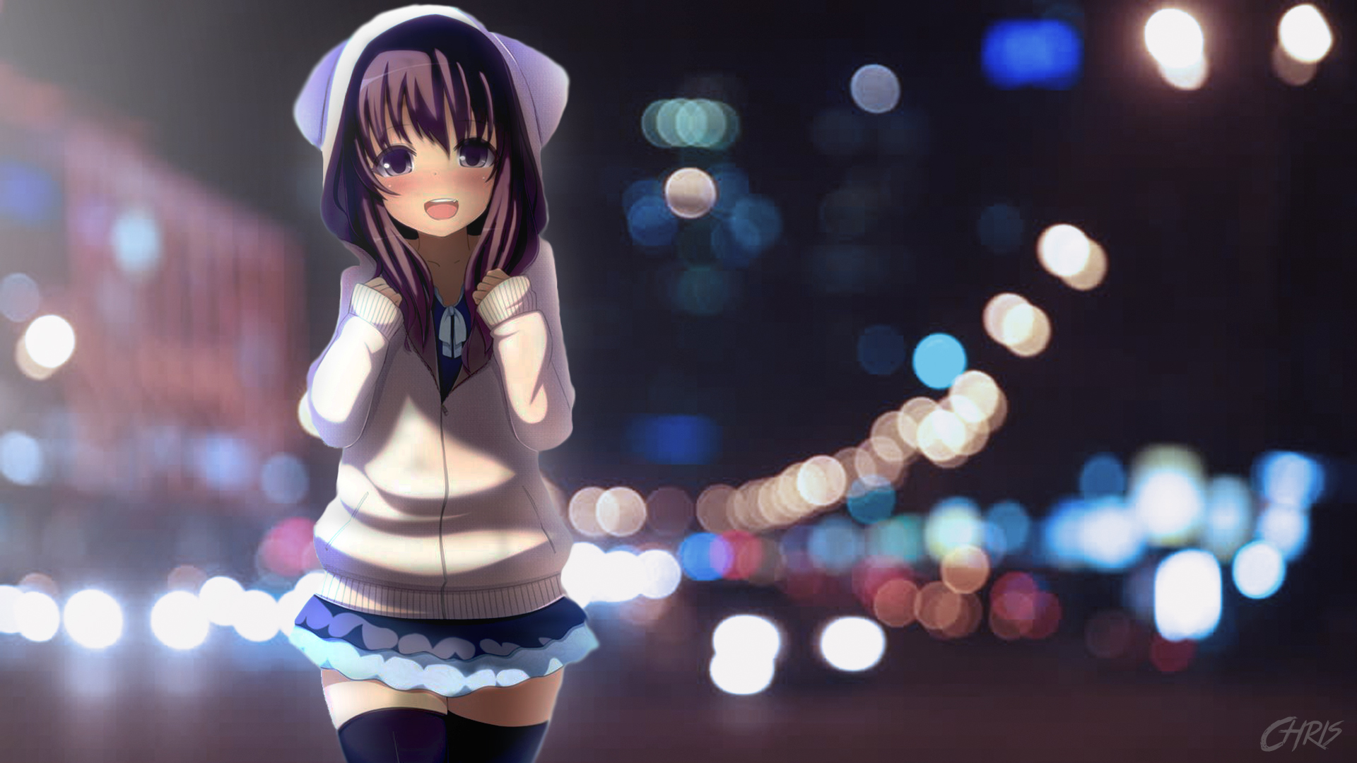 Anime in Real Life Wallpaper - in the city by KPPOnline on DeviantArt