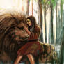 Lion and Girl