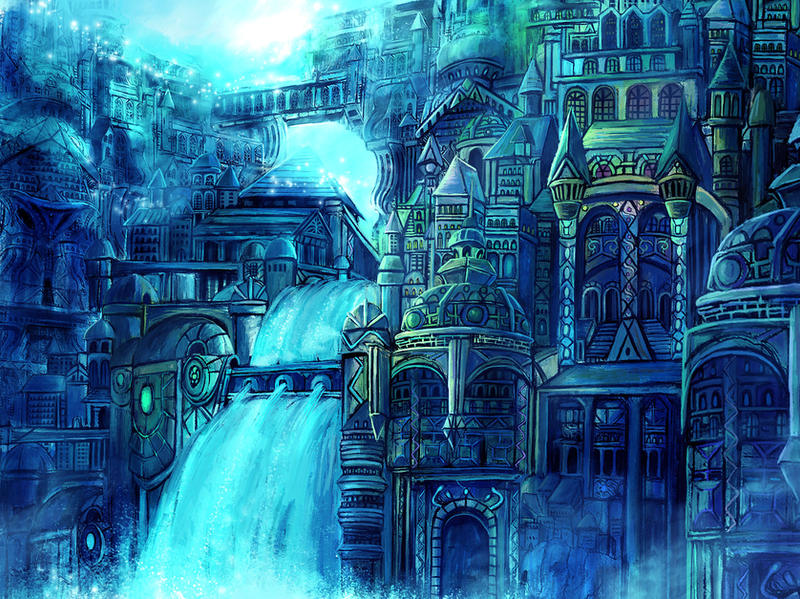 Water fantasy city