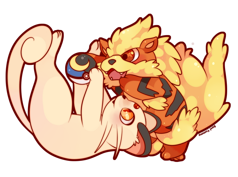 COMMISSION: Chibi Arcanine and Persian
