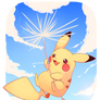 [COMMISSION] Flying Pikachu