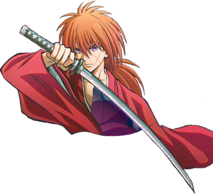 Rurouni Kenshin Himura PNG Render Samurai X