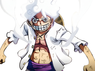 Gear 5 Monkey D Luffy Render PNG One Piece Jump