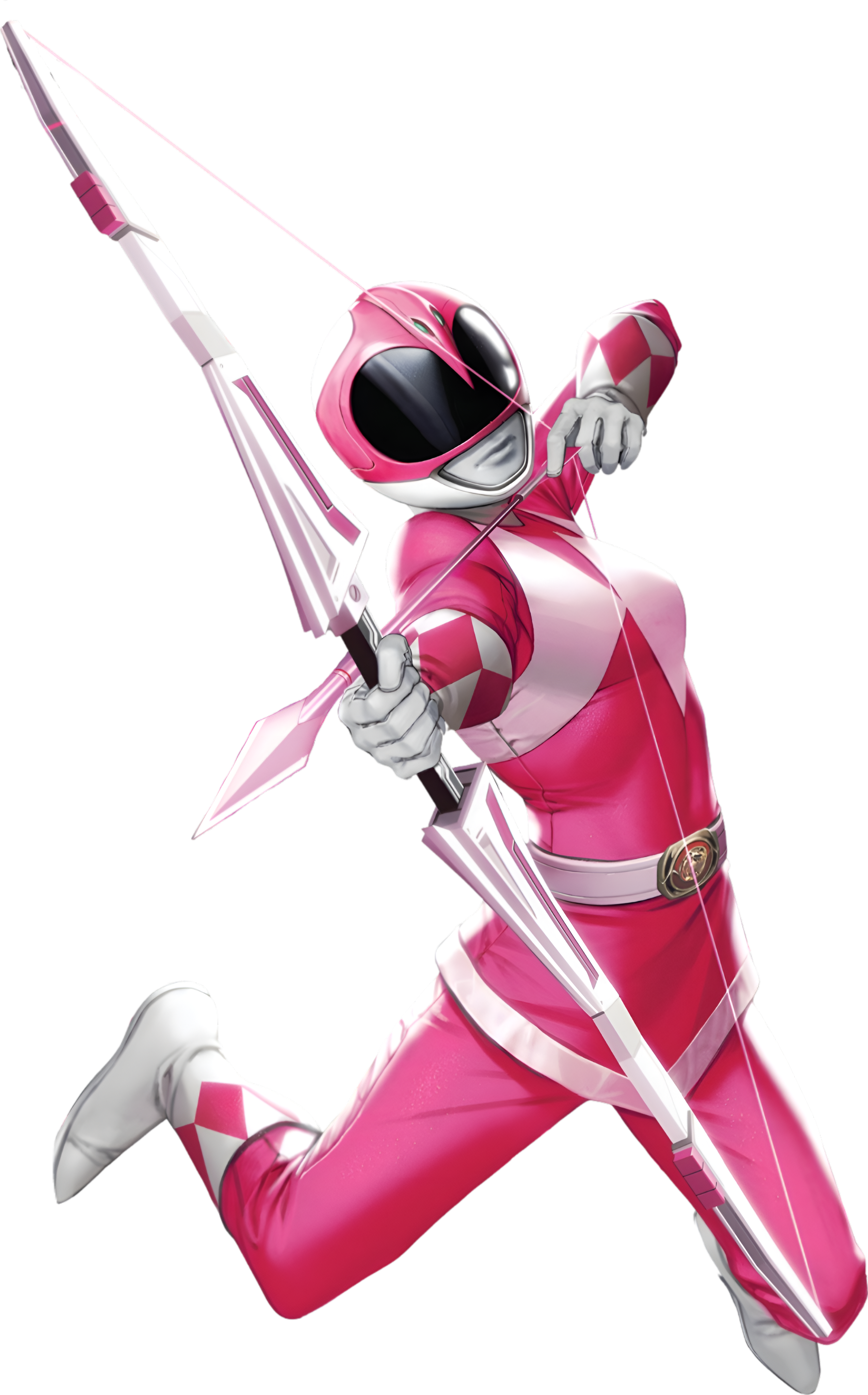 Pink Pou Rng Pink Ranger Mighty Morphin Power Ranger PNG Render by marcopolo157 on ...
