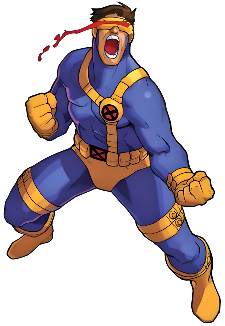 X-Men Cyclops Render PNG Marvel vs Capcom Disney+ by marcopolo157 on ...