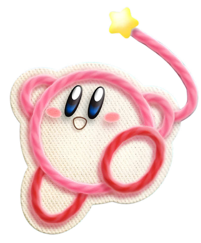 Yarn Kirby PNG Render Kirby Epic Yarn Nintendo V2 by marcopolo157