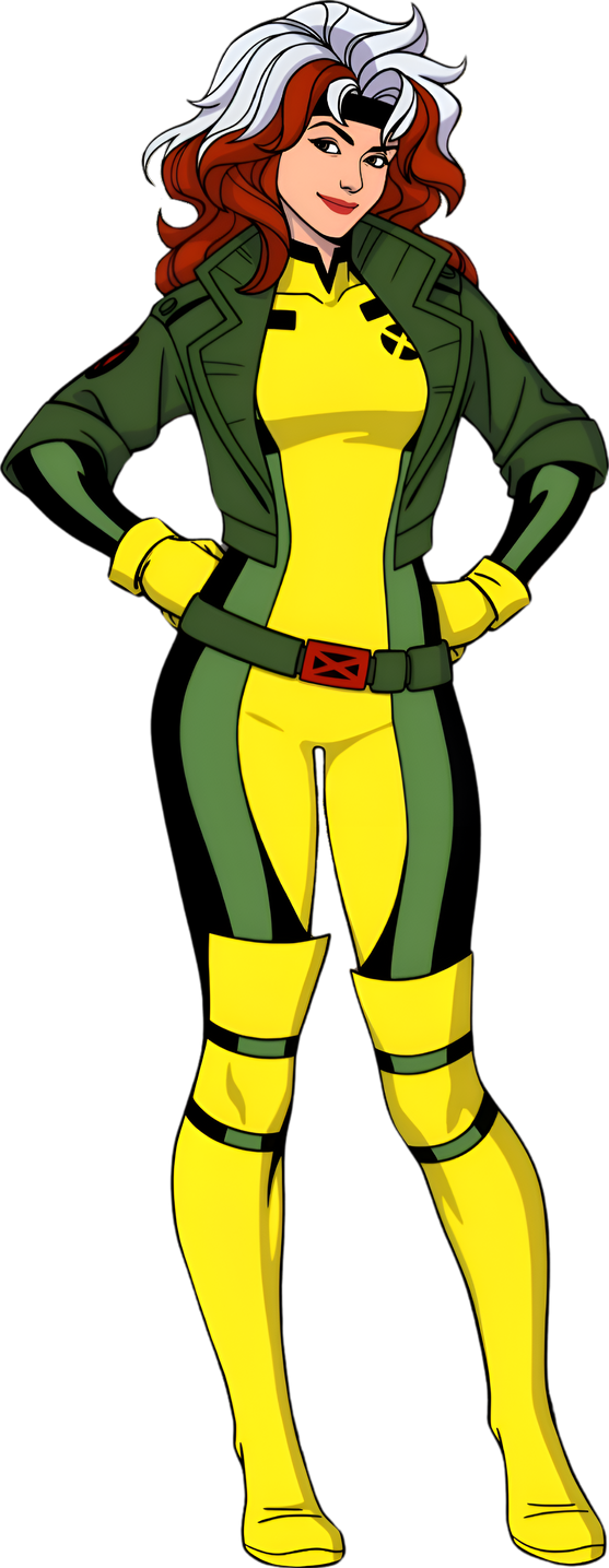 Rogue X-Men 97 Disney+ PNG Render Marvel Comics by marcopolo157 on ...