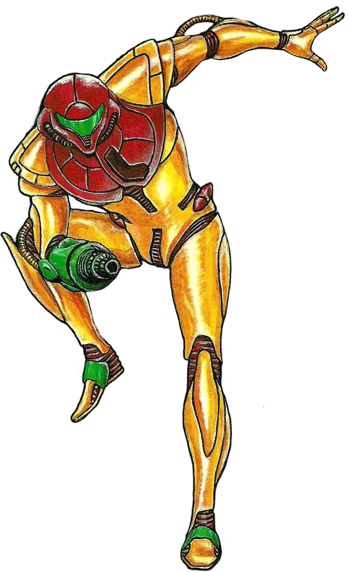 Samus Rander Samus Aran Guide Cover Metroid PNG Render by marcopolo157 on DeviantArt