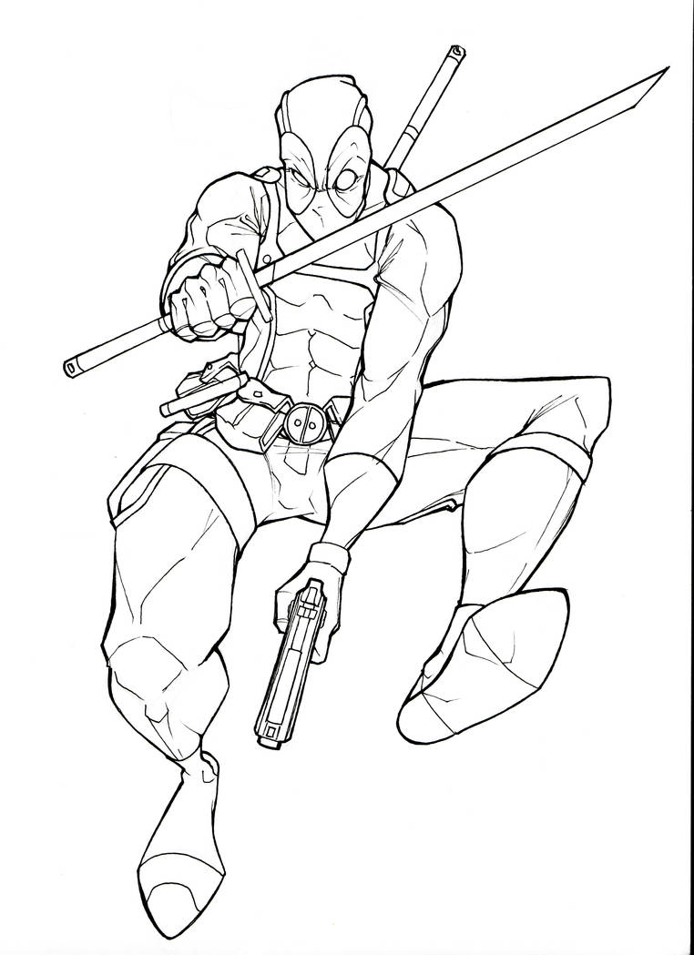 Deadpool lines by Hybrid-7 on DeviantArt