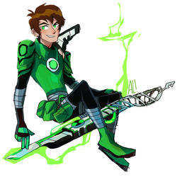 ben Tennyson with omnitrix suit