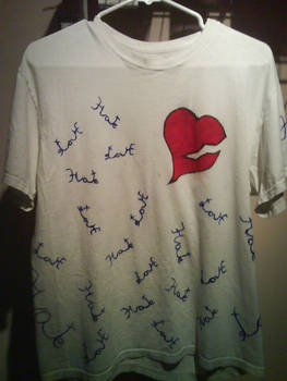 Love Hate Shirt -front-