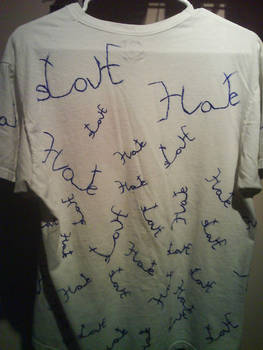 Love Hate Shirt -back-