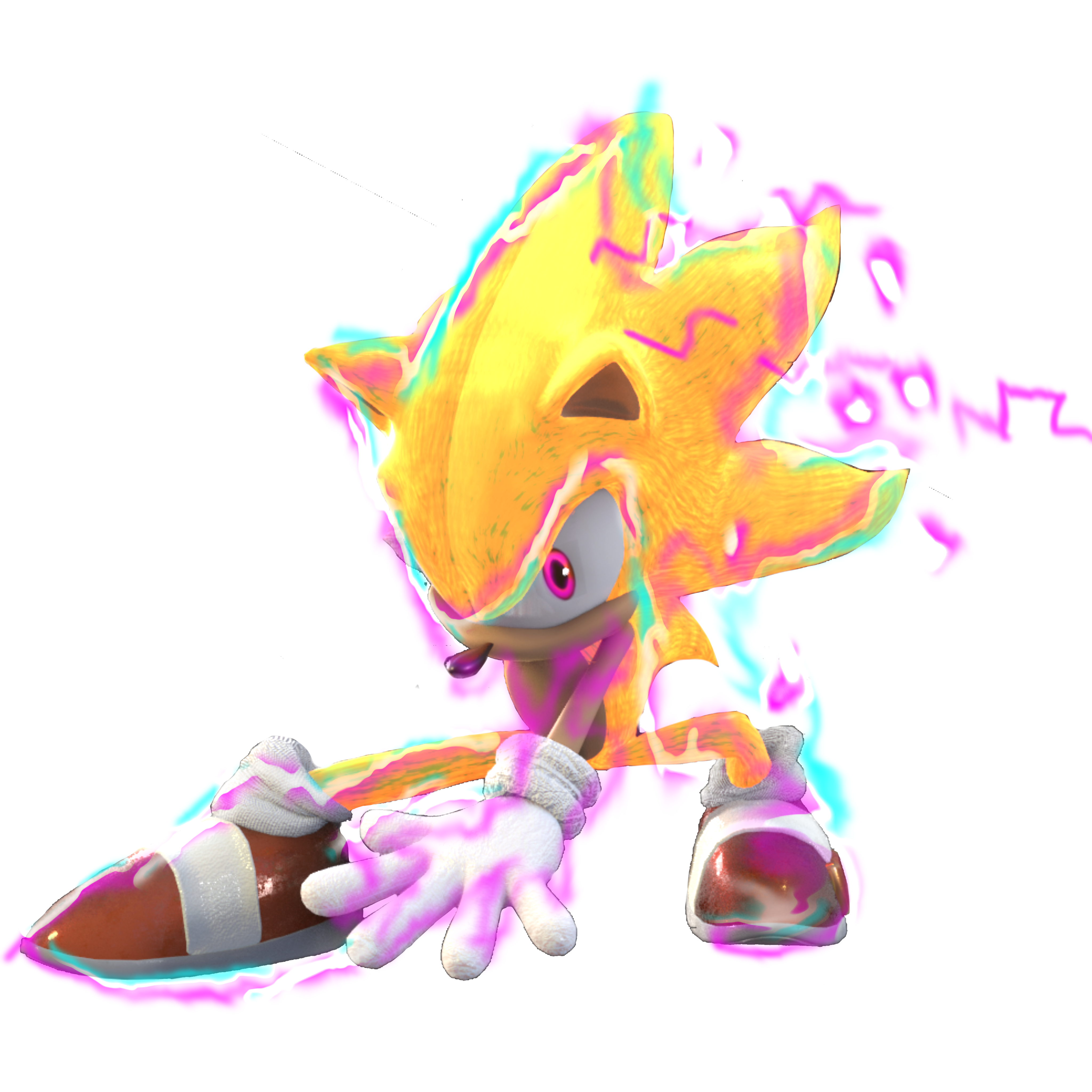 Hyper Sonic Rendering (Remake) by BrutalSurge402X on DeviantArt