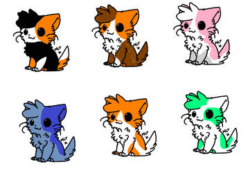 Kitten adoptables 6 points each open