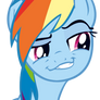 Rainbow Dash Vector - cunning grin