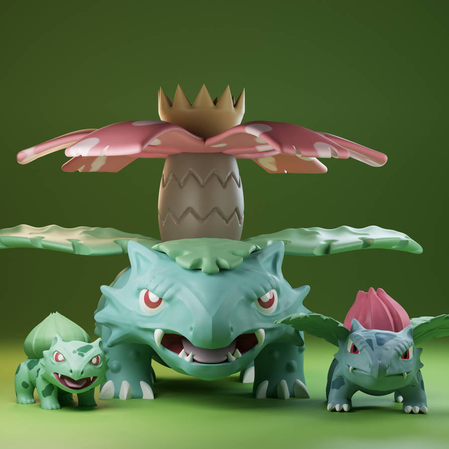 Bulbasaur Two The Bulbasaur Family by SonofTherkild on DeviantArt
