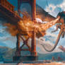 Golden Gate Bridge Dragon Attack