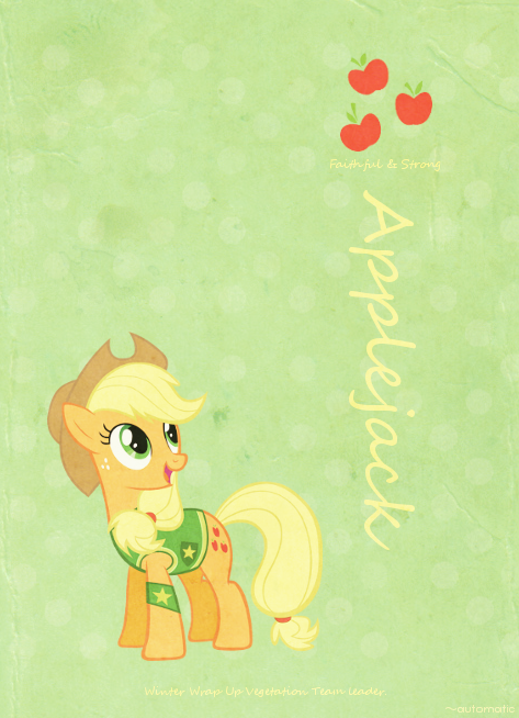 Applejack Retro Poster