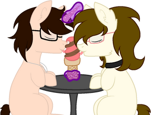 Ice Cream Sharing (Collab Colored)