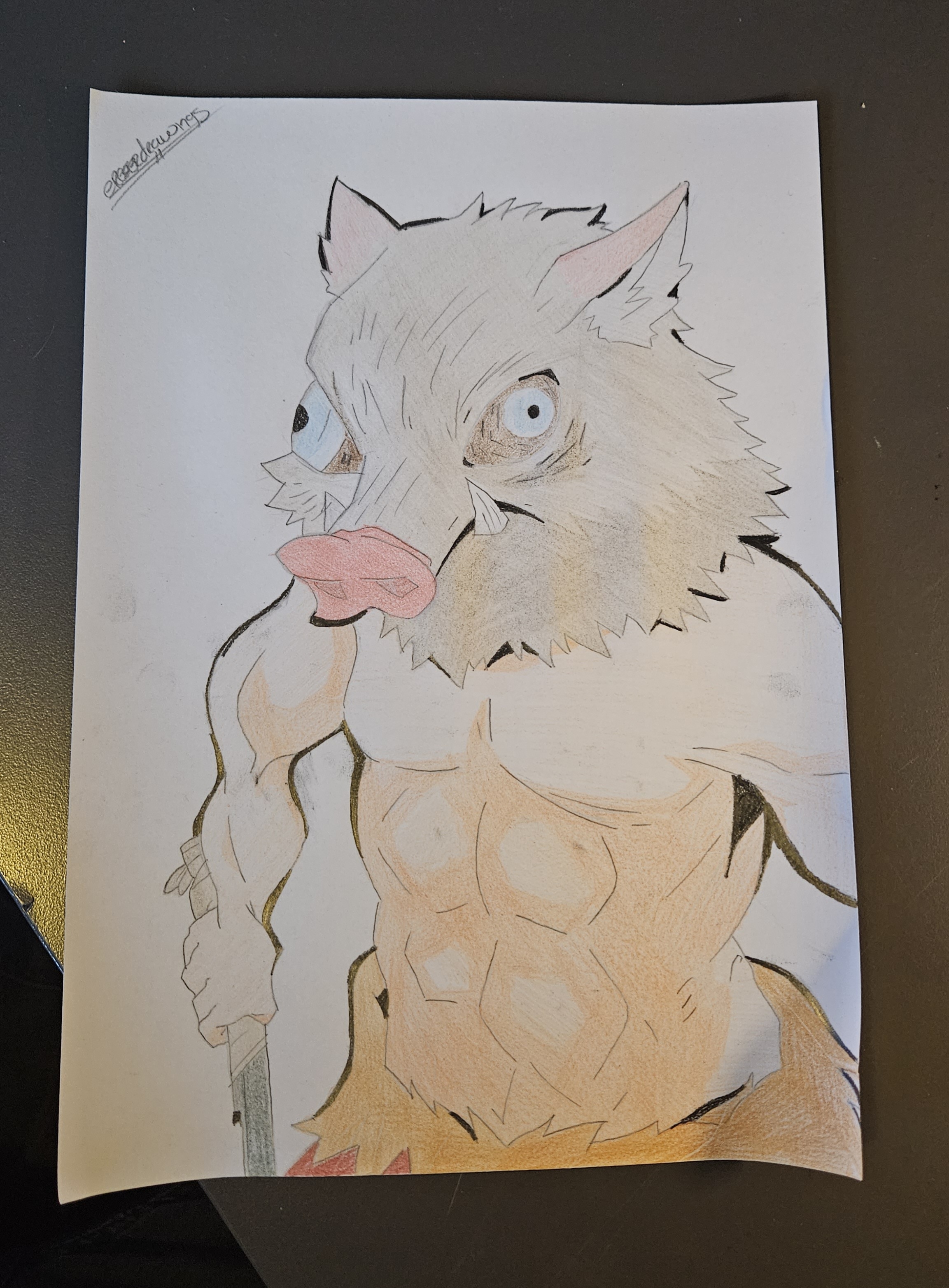 Inosuke Early Design Inosuke (demon slayer) by eraserdrawings on DeviantArt