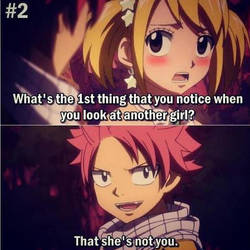 What Natsu sees in girls who aren't Lucy