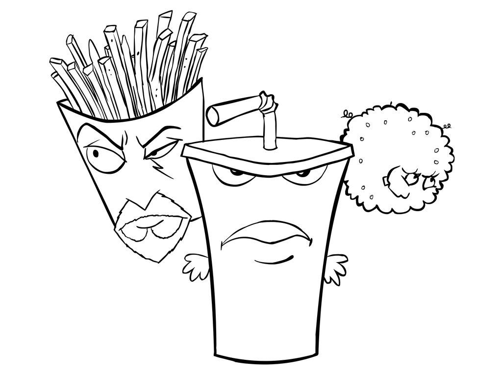 Aqua Teen Hunger Force Inking by carlkingcreative on DeviantArt