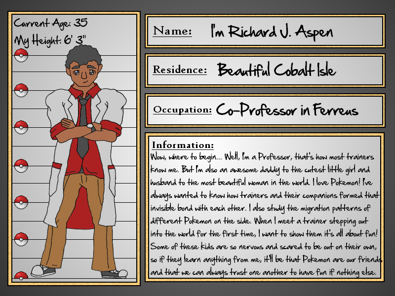 Character Sheet: Professor Richard Aspen