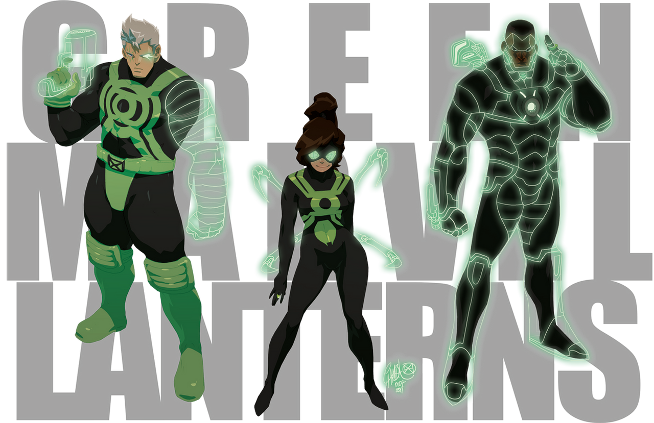Green MARVEL Lanterns by theCHAMBA