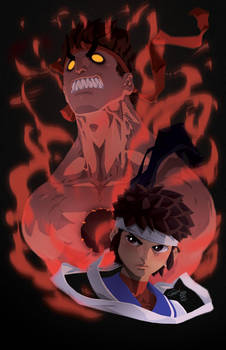 Evil Ryu and Sakura