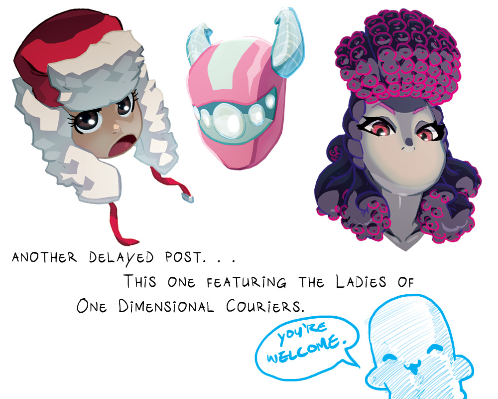 Ladies of One Dimensional Couriers