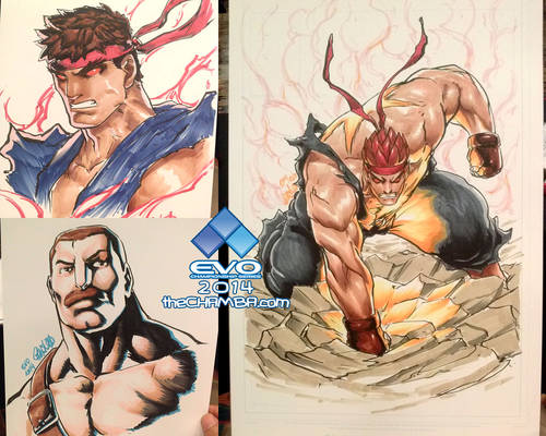 EVO 2014 - 01 - Evil Ryu x2 + Mike Haggar