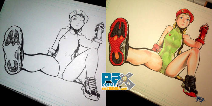 PAX2014 - Cammy wearing Jordan XI's