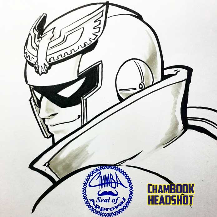 ChamBOOK Headshot - Captain Falcon