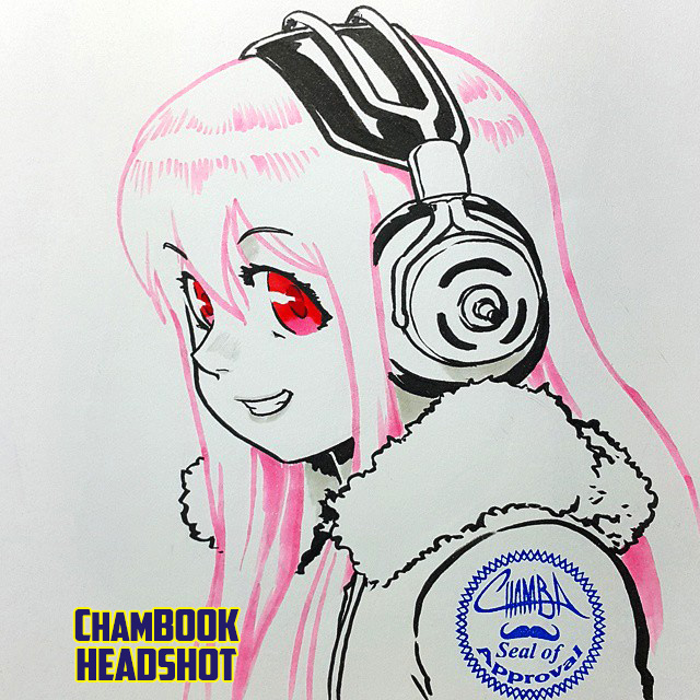 ChamBOOK Headshot - Super Sonico + video link