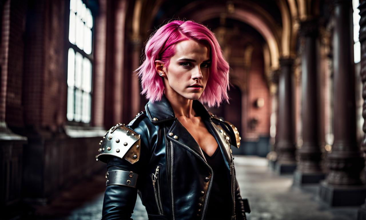 Punk Rocker Bodybuilder Emma Watson As A Bodybuilder Punk With Pink Hair by musclefan1988 on ...