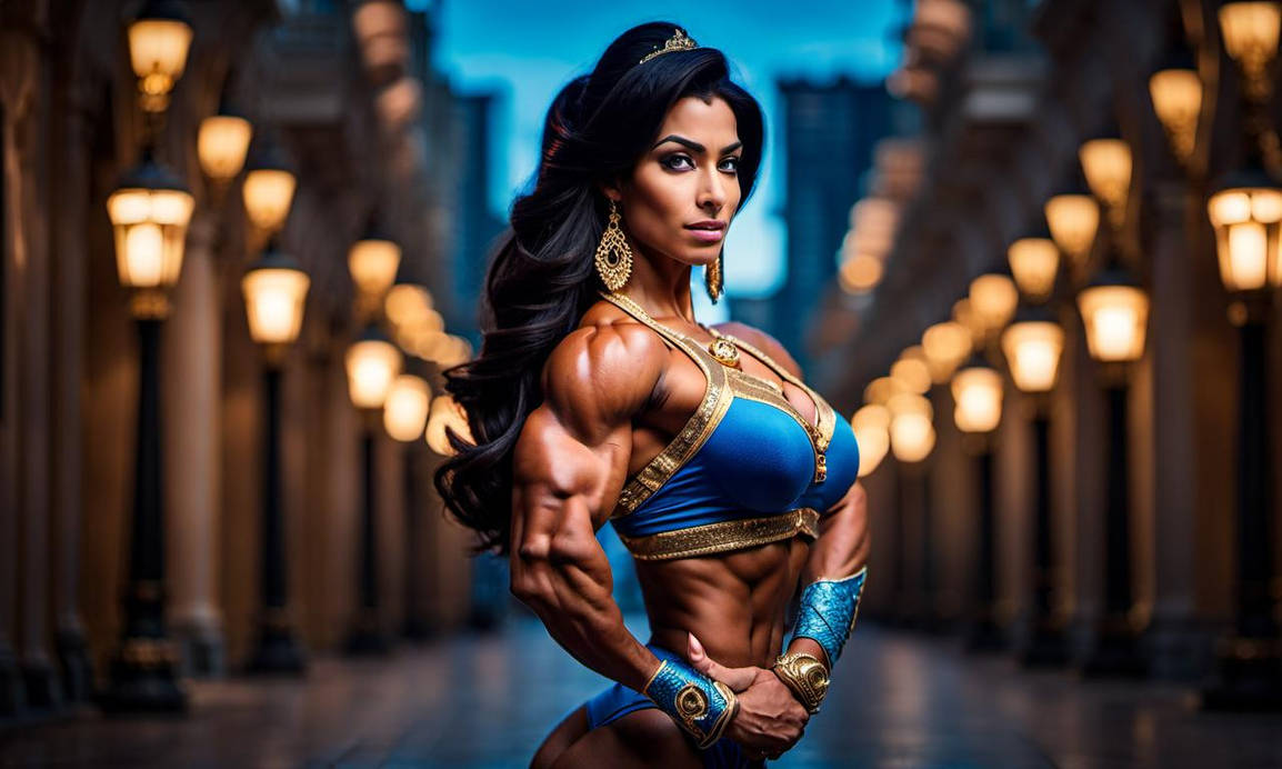 Princess Bodybuilder Aladdin Princess Jasmine As A Bodybuilder by musclefan1988 on DeviantArt