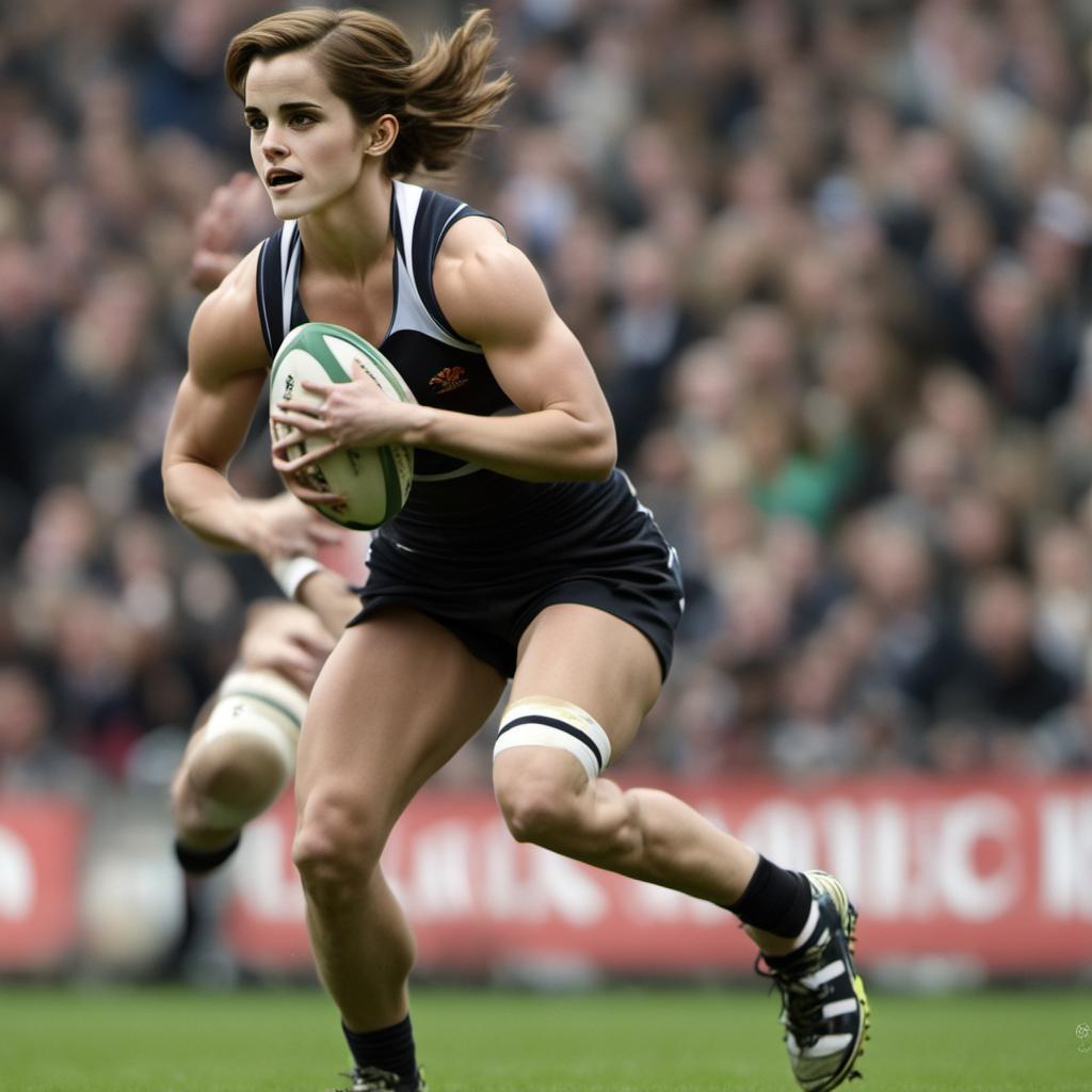Emma Watson Playing Rugby. by musclefan1988 on DeviantArt